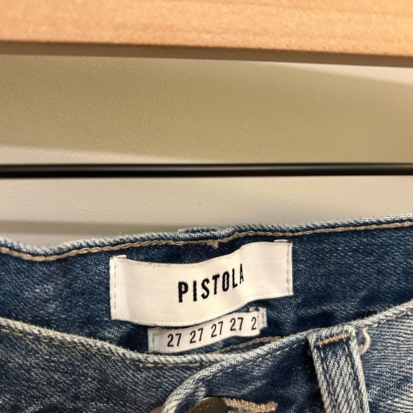 Pistola Embroidered Star Straight leg Jean size 27 EUC N0557 - Picture 7 of 9